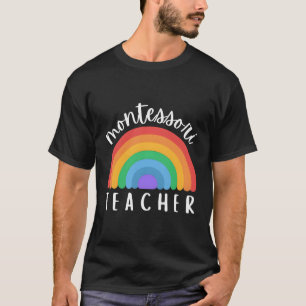 Camiseta Arcoiris Montessori Para El Profesor Montessori Mo