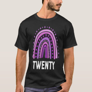 Camiseta Arcoiris morado 20 años 20 cumpleaños 20