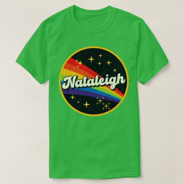 Camiseta Arcoiris Nataleigh al estilo de cosecha espacial (Diseño del anverso)