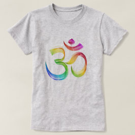 Camiseta arcoiris OM Rótulo
