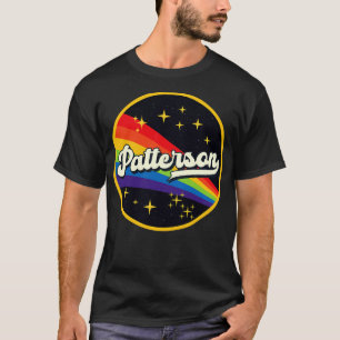 Camiseta Arcoiris Patterson en estilo de vintage espacial