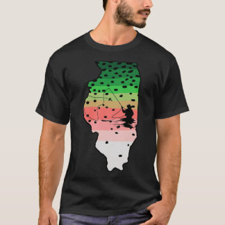 Camiseta Arcoiris Pesca de trucha Pescador de avifauna Illi