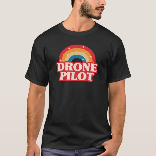 Camiseta Arcoiris piloto de drones (Anverso)