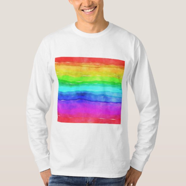 Camiseta Arcoiris pintado (Anverso)