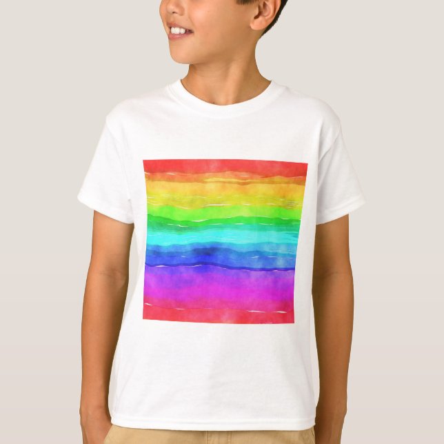 Camiseta Arcoiris pintado (Anverso)