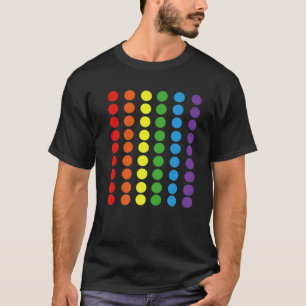 Camiseta Arcoiris Polka Dot Gay Pride Colores LGBTQ Aliado