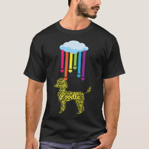Camiseta Arcoiris Poodle Poodle Arcoiris Corazón ama a los 