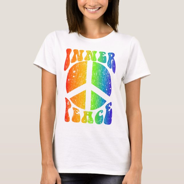 Camiseta Arcoiris por la paz interior (Anverso)