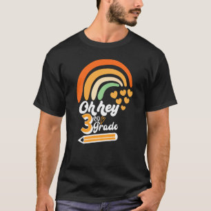 Camiseta Arcoiris Primer Día De Chicas Escolares Oh Hey Ter