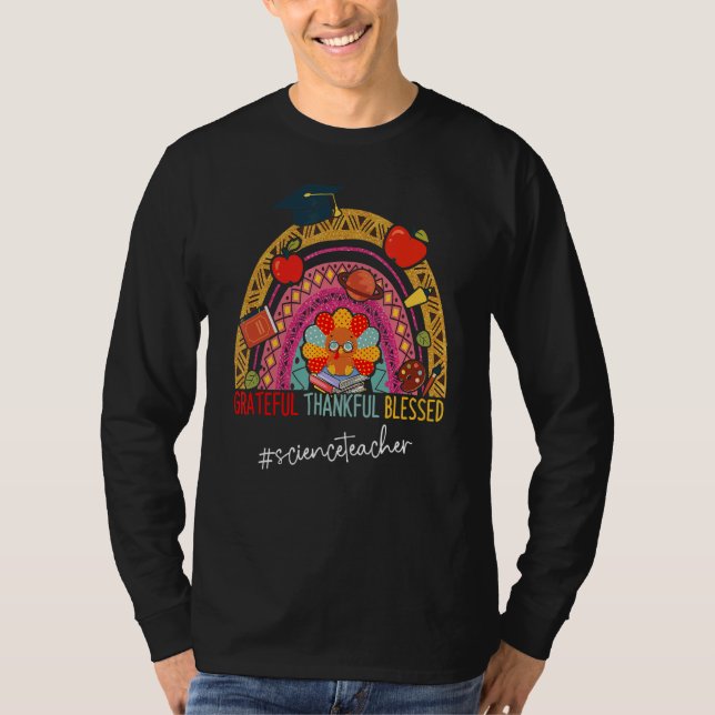Camiseta Arcoiris, profesor de ciencias agradecido de Leopa (Anverso)