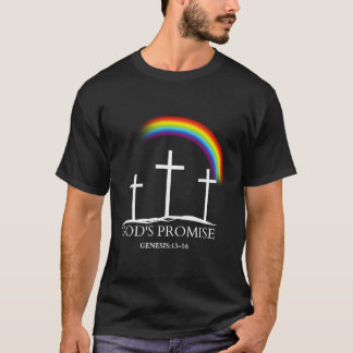 Camiseta Arcoiris Promesa De Dios, No Símbolo De Orgullo
