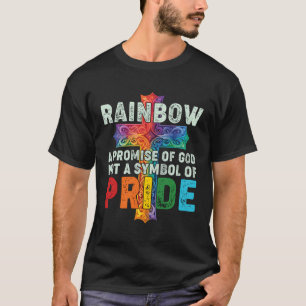 Camiseta Arcoiris Promesa De Dios, No Símbolo De Orgullo