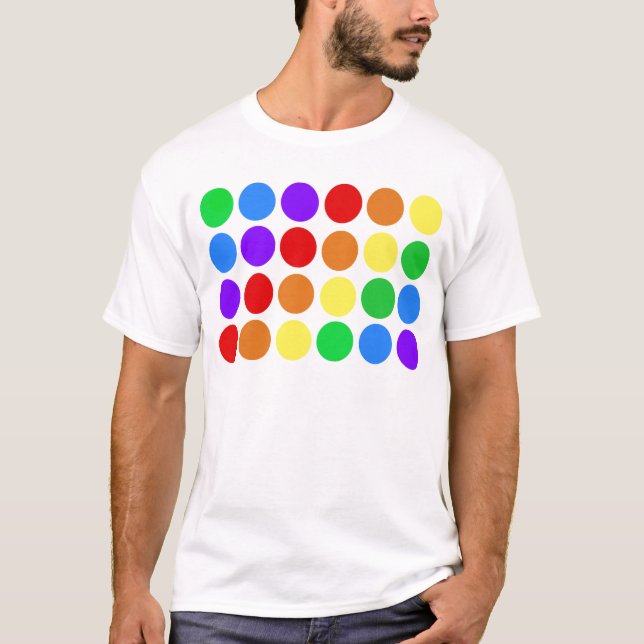 Camiseta Arcoíris punteado (Anverso)