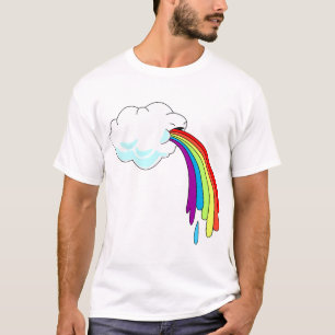 Camiseta arcoiris que rompe la nube
