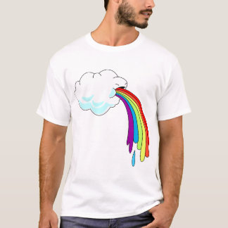 Camiseta arcoiris que rompe la nube