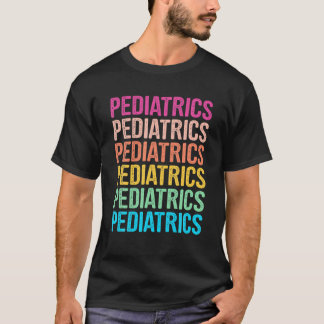 Camiseta Arcoiris Retro Pediátrico Para Pediatra, PEDS Nu