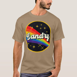 Camiseta Arcoiris seco en estilo de vintage espacial