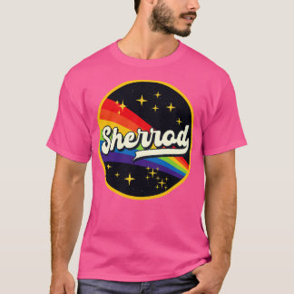 Camiseta Arcoiris Sherrod En El Estilo Vintage Espacial