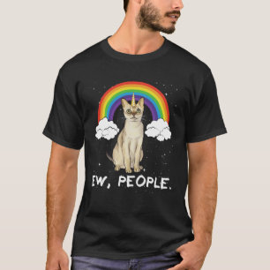 Camiseta Arcoíris Singapura Ew Gente Unicornio Gato