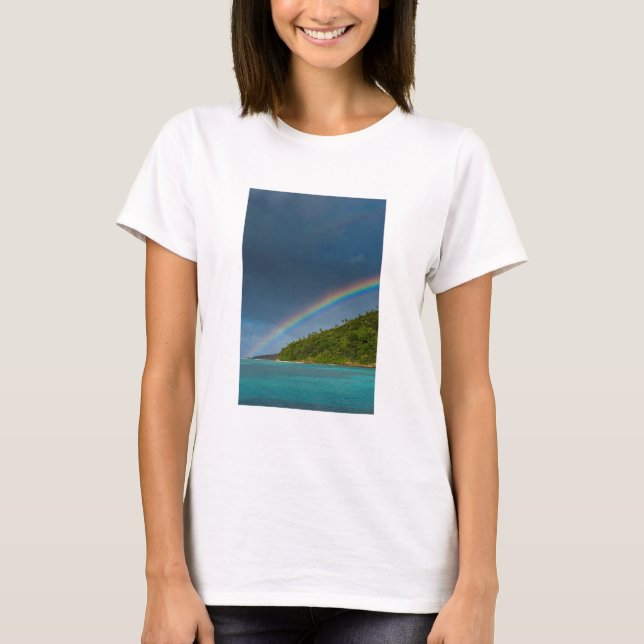 Camiseta Arcoíris sobre la isla, Samoa Americana (Anverso)