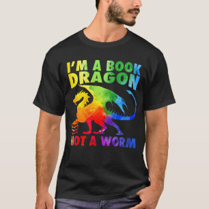 Camiseta Arcoiris Soy Un Dragón De Libros No Un Gay Lgbt De