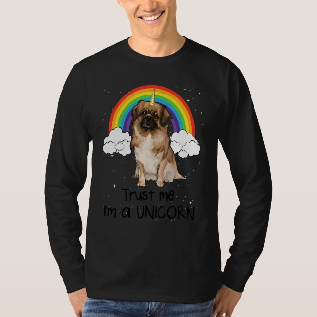 Camiseta Arcoíris Spaniel Tibetano Confía En Mí Soy Un Perr (Anverso)