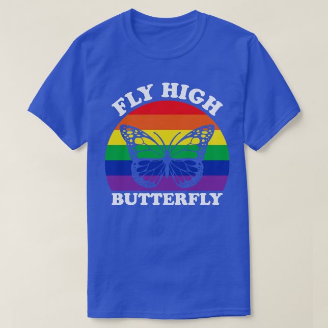 Camiseta Arcoiris Sunset Fly High Butfly (Diseño del anverso)