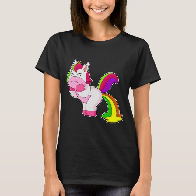 Camiseta Arcoiris unicornio (Anverso)
