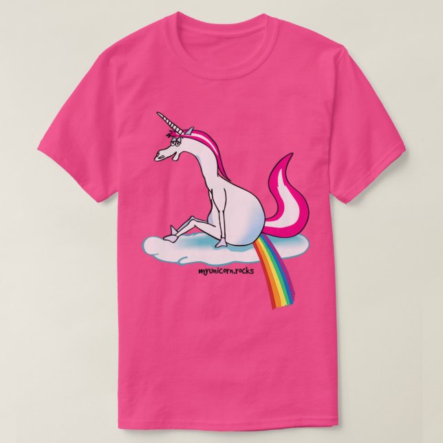 Camiseta Arcoiris unicornio (Diseño del anverso)