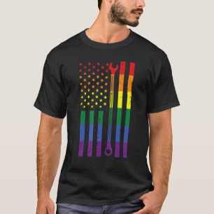 Camiseta Arcoiris Uu Bandera Estadounidense Lgbtq Orgullo M