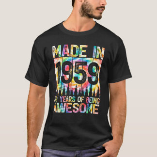 Camiseta Arcoíris Vintage 1959 63 Años De Ser Impresionante