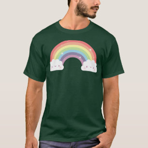 Camiseta Arcoiris y nubes