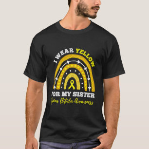 Camiseta Arcoiris Yo Uso Amarillo Para Mi Hermana Spina Bif