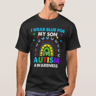 Camiseta Arcoiris Yo Uso Azul Para Concienciar Sobre El Aut