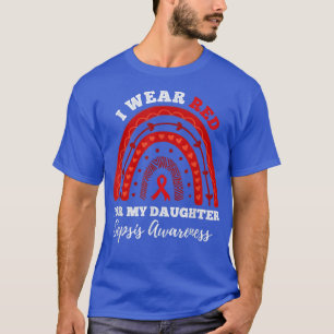 Camiseta Arcoiris Yo Uso Rojo Para Mi Hija Sepsis Awarenes