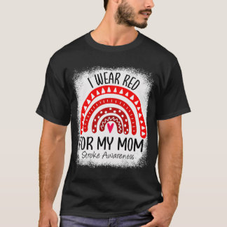 Camiseta Arcoiris Yo Uso Rojo Para Mi Mamá Impresionando El