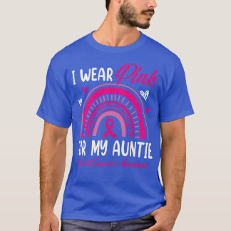 Camiseta Arcoiris Yo Uso Rosa Para Mi Tía De Cáncer De Mama