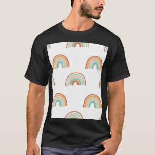 Camiseta Arcos de arcos dibujados a mano: un patrón armonio