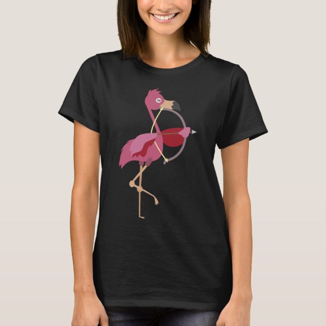 Camiseta Arcos de Flamingo y Flechas de Arco de Animales (Anverso)