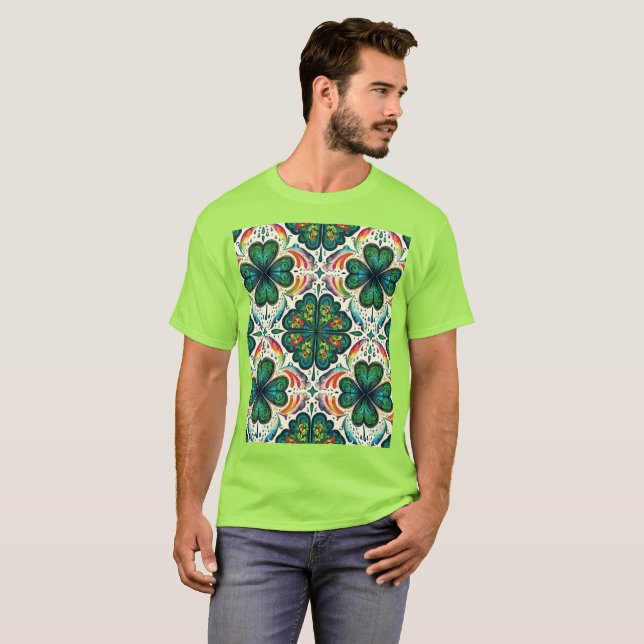 Camiseta Arcos de Shamrock. Día de Santa Patty (Anverso completo)