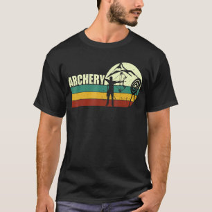 Camiseta Arcos Retro De Atardecer - Arte Con Arcos De Flech
