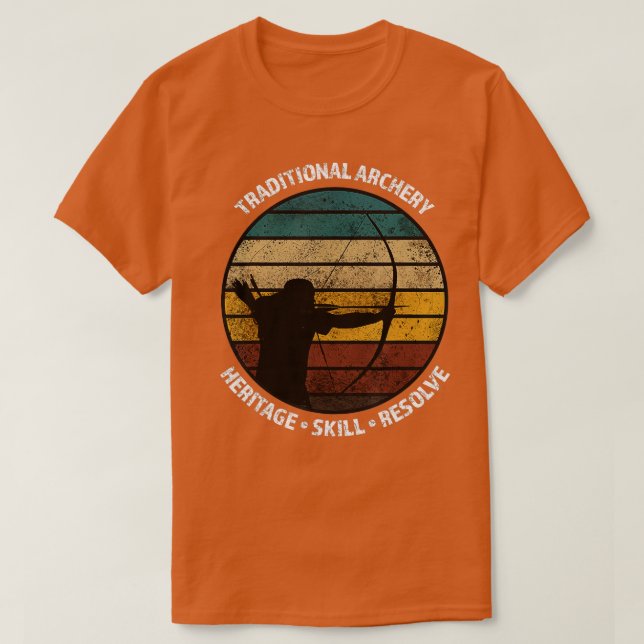 Camiseta Arcos tradicionales de arcos de vintage (Diseño del anverso)