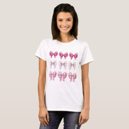 Camiseta Arcos y corazones rosados y morados