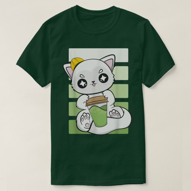 Camiseta Arctic Fo Drinks Boba Tea And Mochi For Constructi (Diseño del anverso)
