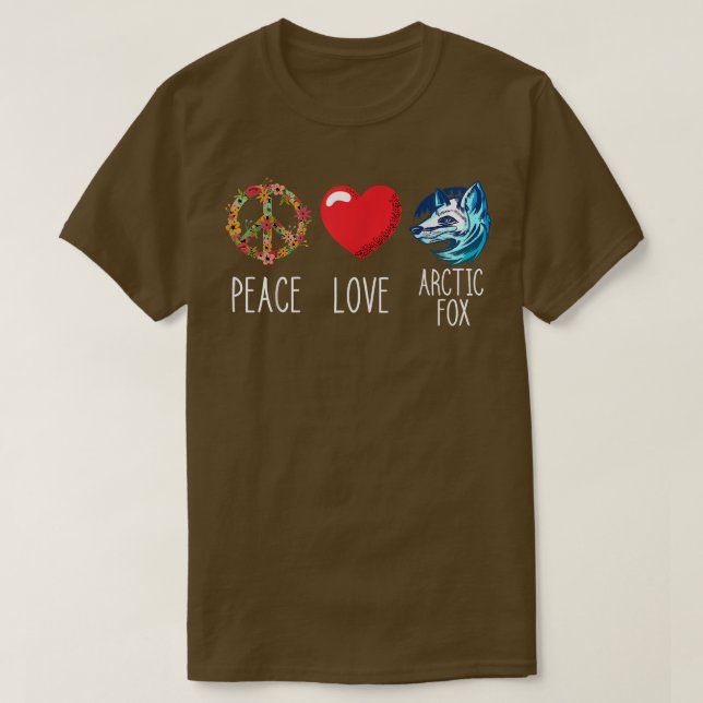 Camiseta Arctic Fo Landscape Love Peace Fo Heart Peace  (Diseño del anverso)