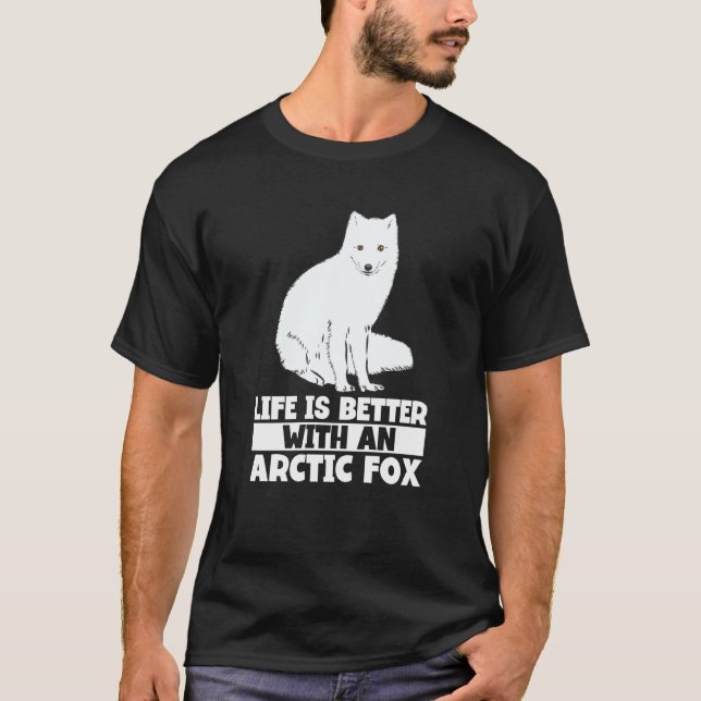 Camiseta Arctic Fox Artic Animals Cute Artic Fox Pajamas  8 (Anverso)