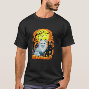 Camiseta Arctic Fox con calabazas divertidas y espeluznante