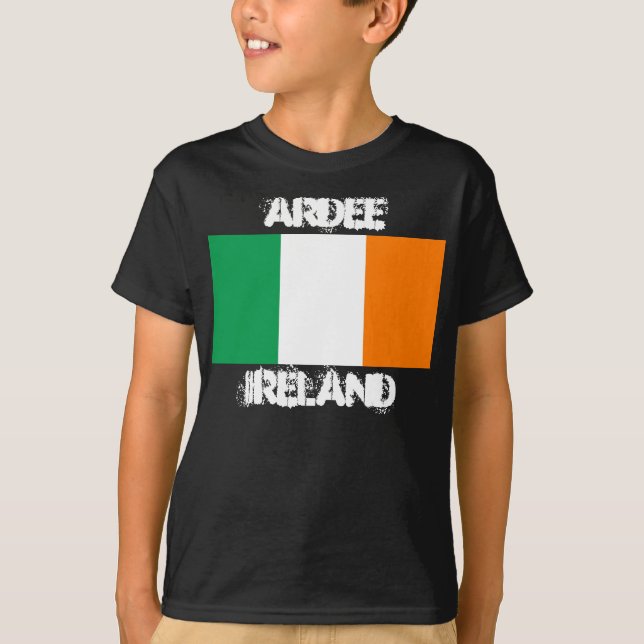Camiseta Ardee, Irlanda con la bandera irlandesa Niños (Anverso)