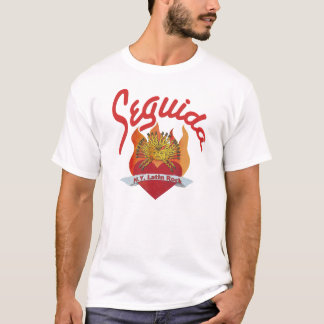 Camiseta ardiente del corazón de Seguida