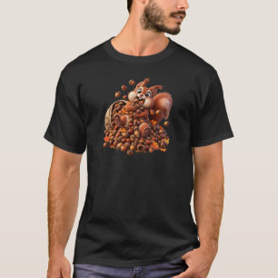 Camiseta Ardilla Adorable Acaparando Bellotas – Ardillas Di